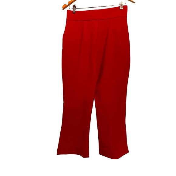Space Simona Corsellini Womens Red Slim Fit Tapered Leg Pants Size UK 44 Italy - Picture 15 of 16